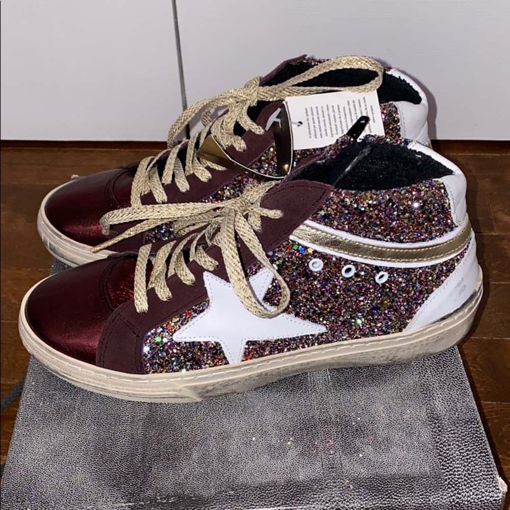 New Piranha High-top Sneaker Glitter size 38